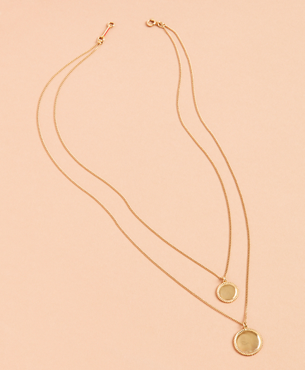 Demi Fine Layered Disk Necklace