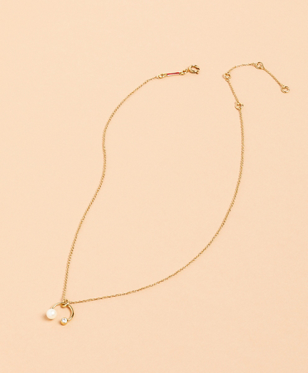 Demi-Fine Freshwater Pearl & Crystal Necklace