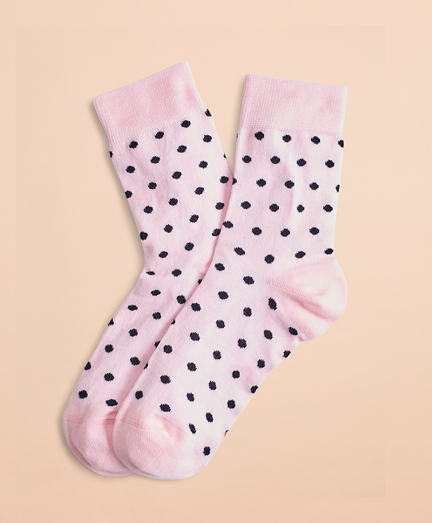 Polka-Dot Cotton-Blend Socks