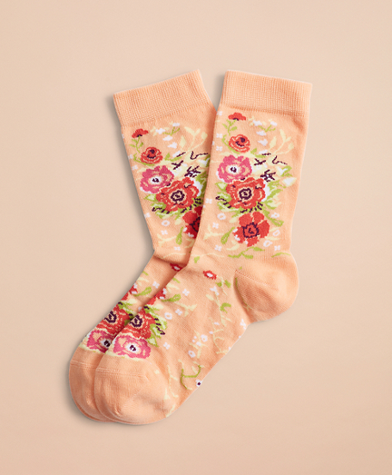Floral-Pattern Socks