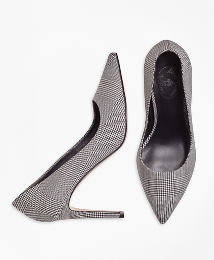 Wool Plaid Pumps
