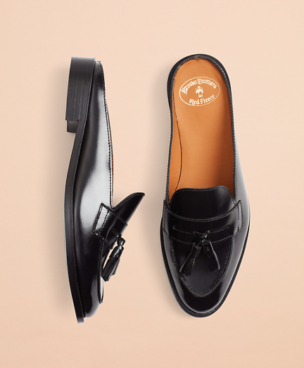 Leather Tassel Loafer Mules - Brooks 