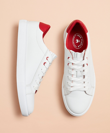 brooks leather sneakers