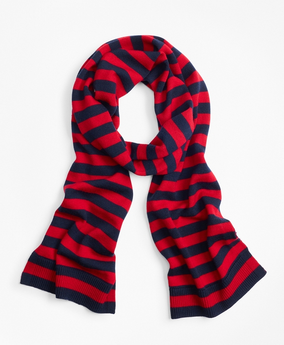Striped Wool Scarf - Brooks Brothers