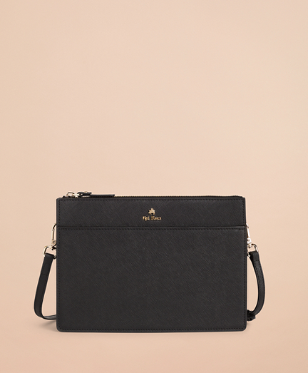 Saffiano Leather CrossBody Bag Brooks Brothers