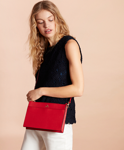 Saffiano Leather Cross-Body Bag