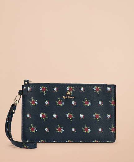 saffiano print leather