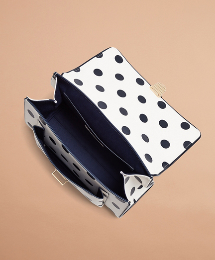 polka dot handbag