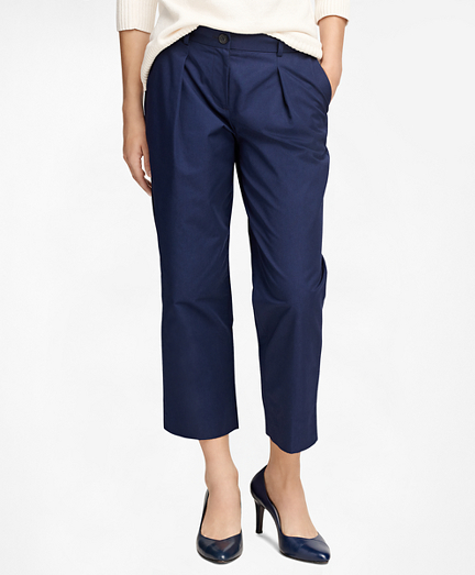 Women's Cotton Wide Leg Pants | Brooks Brothers