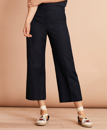 linen crop pants