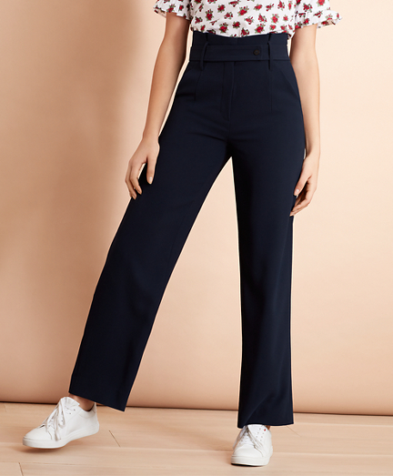 wide leg high rise pants