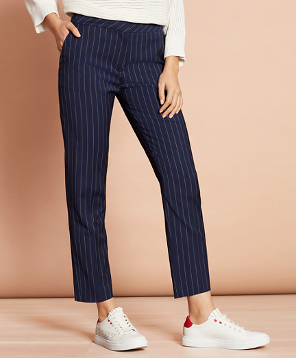 tapered striped pants