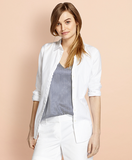 Nine-to-Nine Stretch Cotton Pinpoint Oxford Shirt