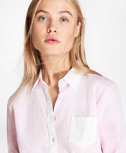 Striped Cotton Poplin Fun Shirt