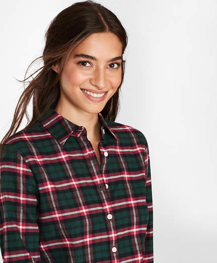 brooks brothers plaid shirt