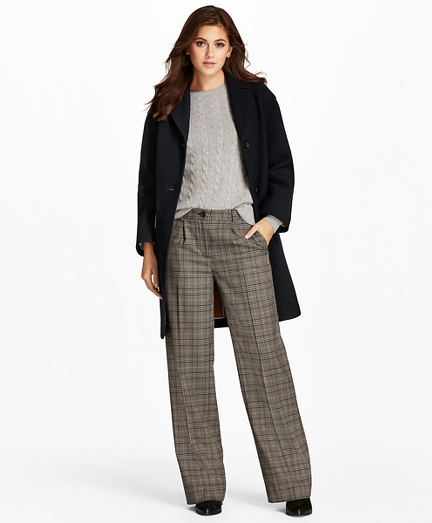 Double-Faced Wool-Blend Coat