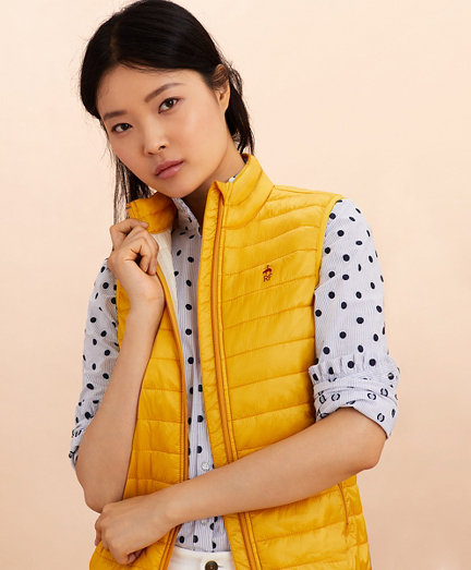 brooks vest yellow