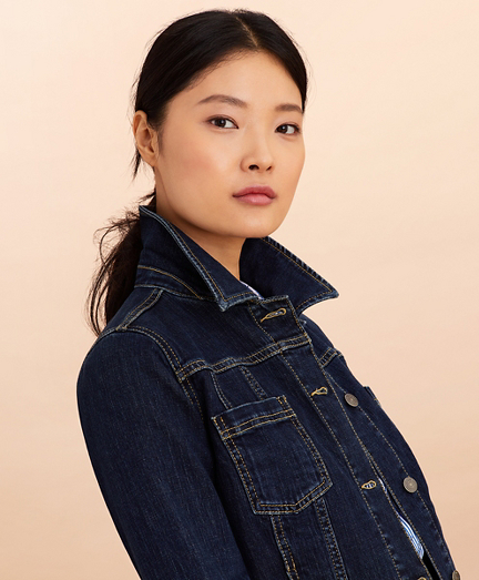 black denim jacket stretch