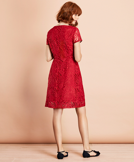 brooks brothers red fleece dress