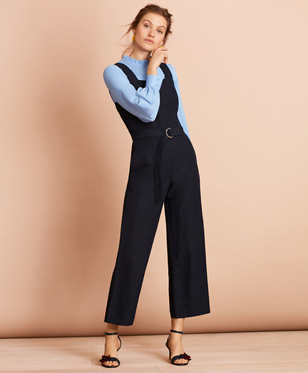 linen blend jumpsuit