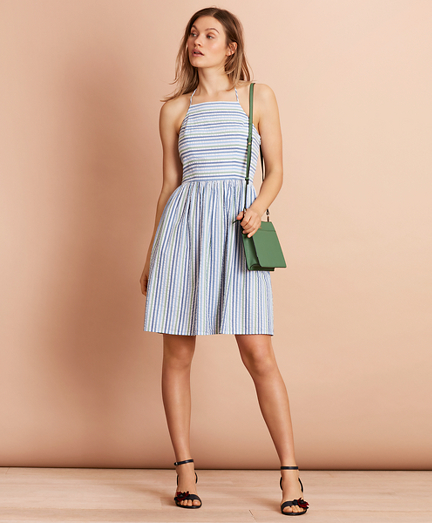 brooks brothers seersucker dress