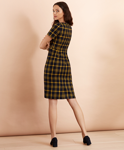 brooks brothers red fleece dress