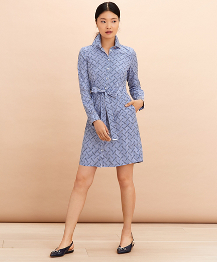 cotton poplin shirt dress