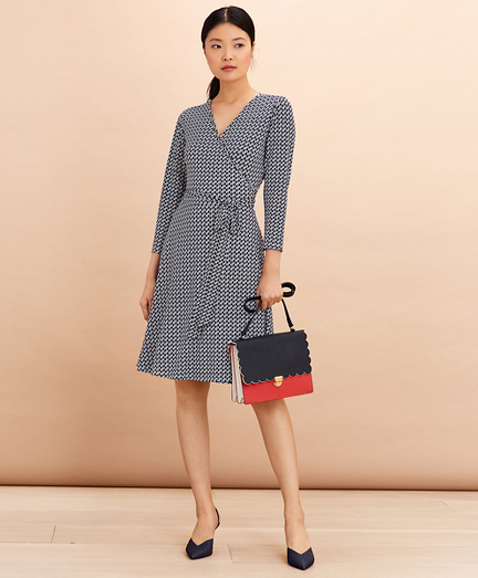 brooks brothers red fleece dress