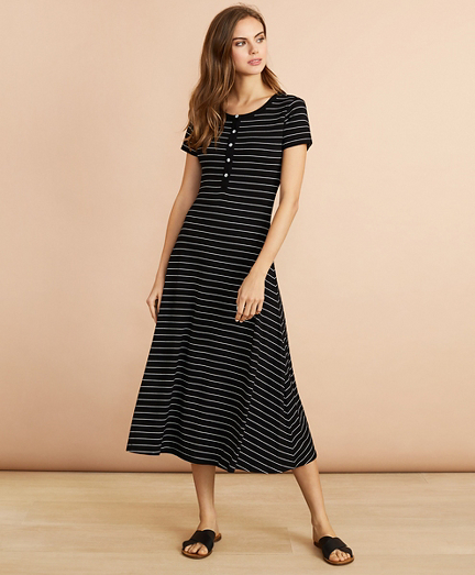 striped jersey dress