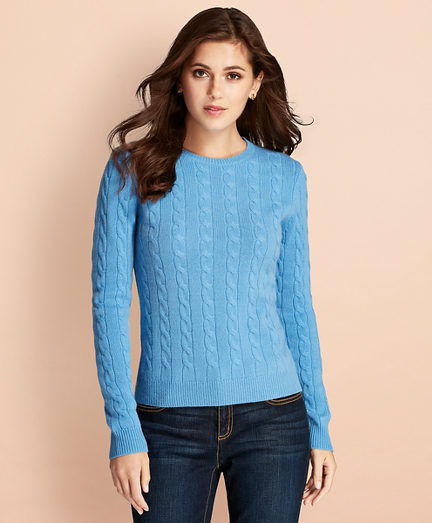 Cable-Knit Cashmere Sweater - Brooks 
