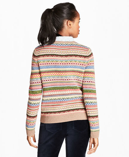 Merino WoolBlend Fair Isle Sweater Brooks Brothers