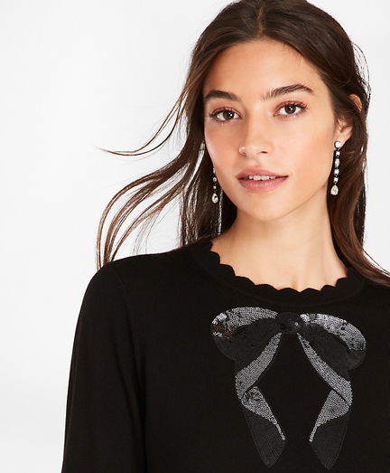 Sequined Merino Wool Sweater