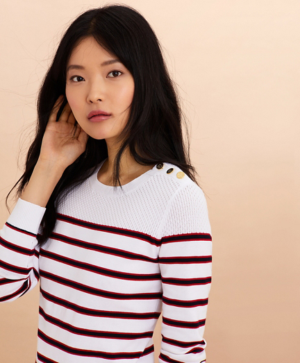 Striped Cotton Sweater
