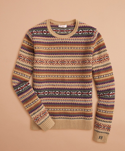 brooks brothers fair isle sweater