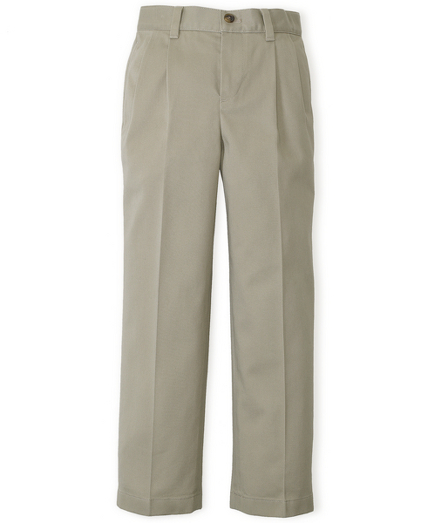 Boys Pleat-Front Non-Iron Chinos