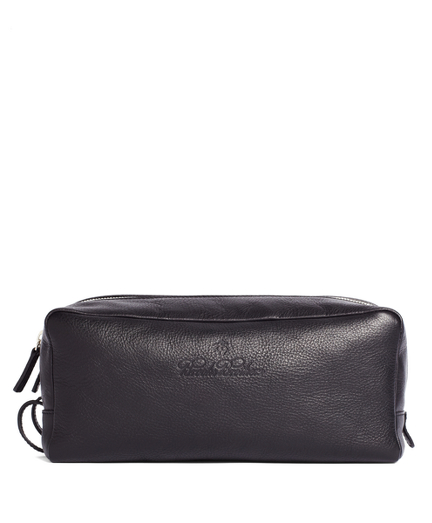 Leather Double-Zip Travel Case