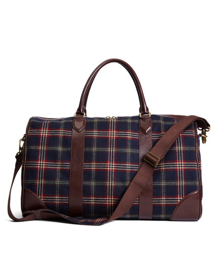 tartan duffle bag