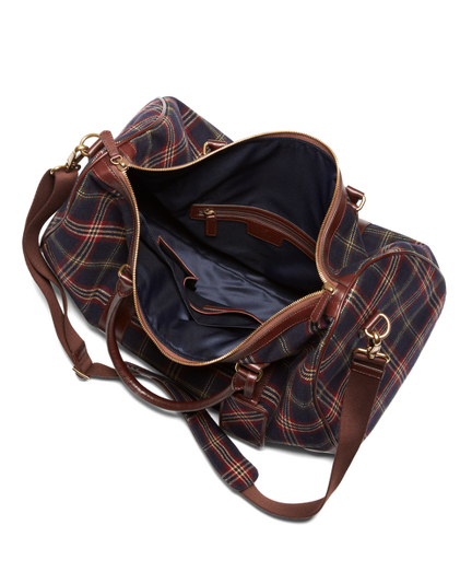 brooks brothers leather duffle bag