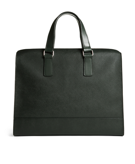 brooks brothers leather briefcase