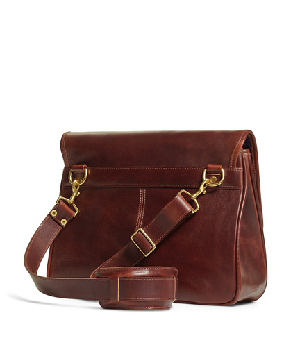 J.W. Hulme Leather Flap Messenger Bag | Brooks Brothers