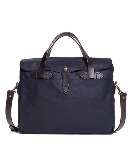 Filson Navy Blue Tin Cloth Briefcase 