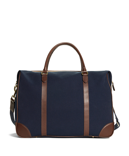 Navy Blue Canvas Duffle Bag | Brooks Brothers