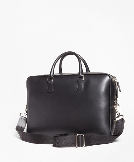 brooks brothers leather briefcase
