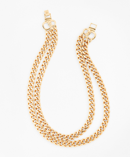 Gold-Plated Two-Strand Curb Chain 