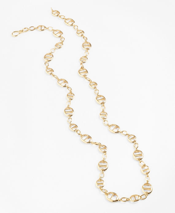 Gold-Plated BB-Link Chain Necklace Gold