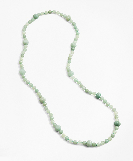 Long Quartz Bead Necklace