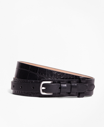 Embossed Leather Belt