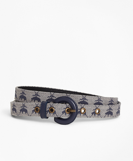 Logo Jacquard Waist Belt