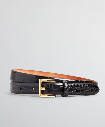 brooks brothers leather belt