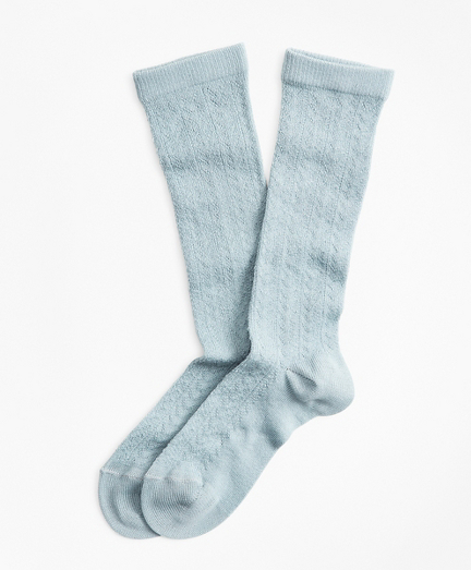Stretch Cotton Herringbone-Knit Trouser Socks